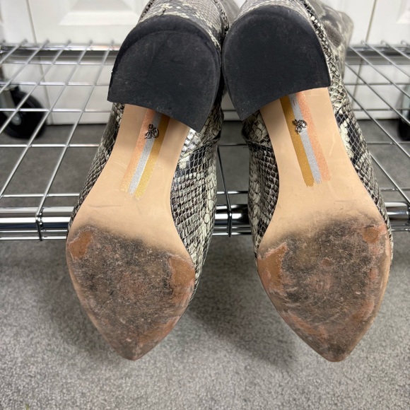 Sam Edelman Green Python Pattern Tall Boots - Picture 8 of 8